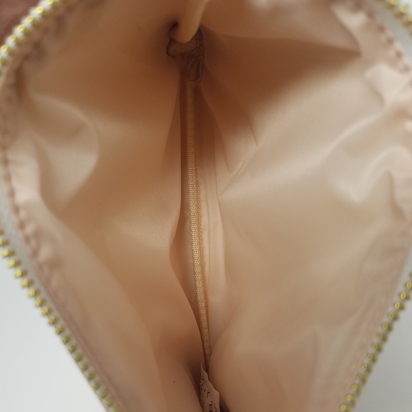 TwelveNYC Zip Pouch- Pink Rose Gold with Stickers - Picture 3 of 3
